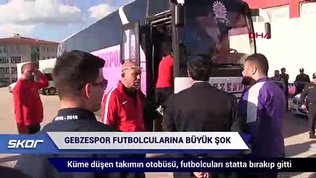 Küme düşen takımın otobüsü, futbolcuları statta bırakıp gitti