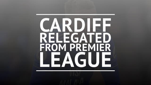 Cardiff relegated from Premier League