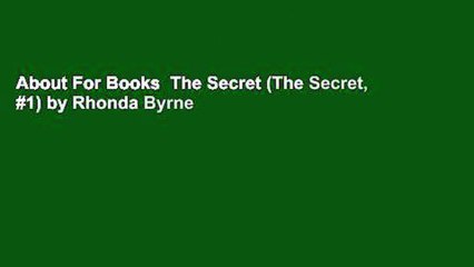 About For Books  The Secret (The Secret, #1) by Rhonda Byrne