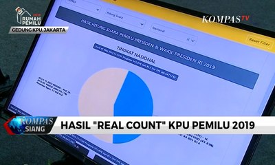 Situng KPU 66,54%: Jokowi-Ma’ruf 56,15% & Prabowo-Sandi 43,85%