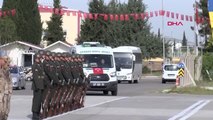 Gaziantep- Şehit Deniz Piyade Yüzbaşı Celalettin Özdemir İçin Gaziantep Havalimanı'nda Tören...