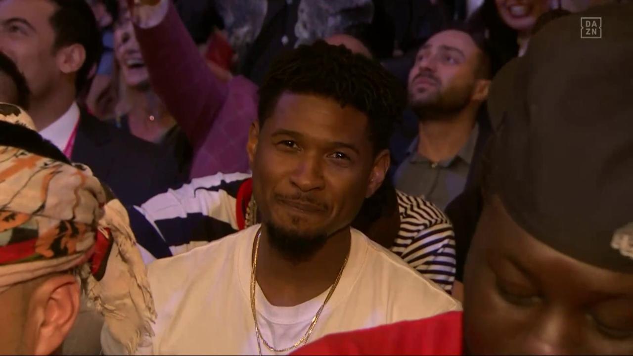 Celebrities at the fight