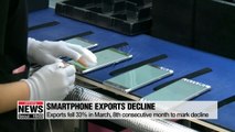 Smartphone exports decline for 8 months due to global stagnation