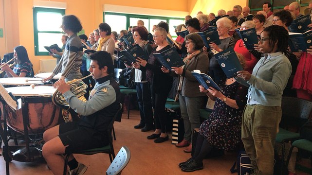 Répétition du chœur Florilège et et de l'orchestre symphonique du conservatoire de Redon