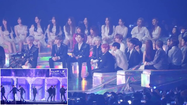 IDOLS REACTION TO BTS『FAKE LOVE』181201 MMA【BTS | WANNA ONE | GFRIEND | iKON | (G)I-DLE | MAMAMOO | THE BOYZ | BOL4】