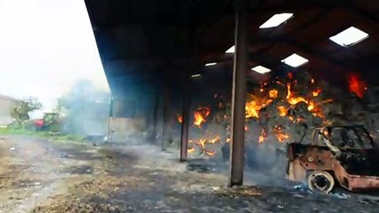 Chaume-lès-Baigneux : incendie dans une exploitation agricole