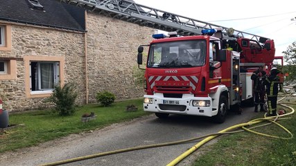 Pontchâteau. Une maison détruite par le feu, un homme légèrement blessé