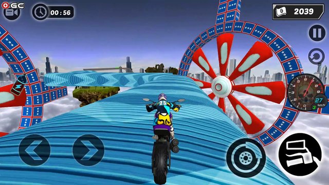 Mega Ramp GT Moto Bike Rider Stunts 2019 - Impossible Motor Games - Android Gameplay FHD