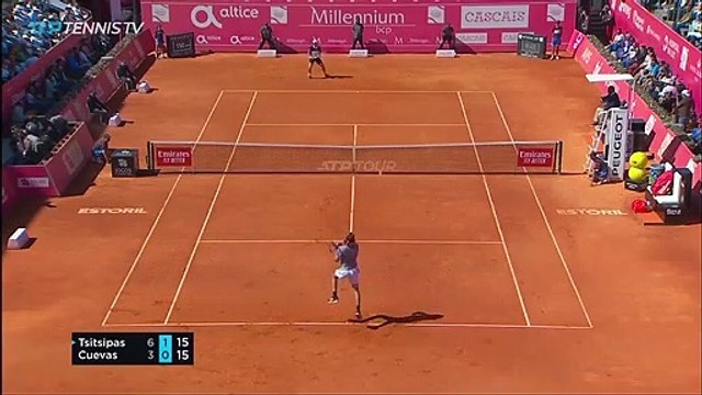 Le coup génial de Pablo Cuevas en finale du tournoi d'Estoril