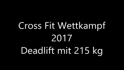 Cross Fit 2017 Deadlift 215 kg