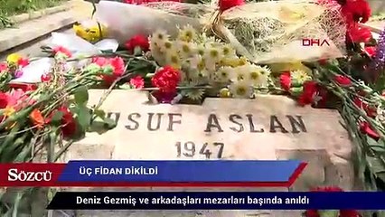 Üç fidan böyle anıldı