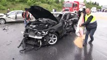 Trafik kazası Anadolu Otoyolu'nda ulaşımı aksattı - DÜZCE