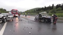 Trafik Kazası Anadolu Otoyolu'nda Ulaşımı Aksattı