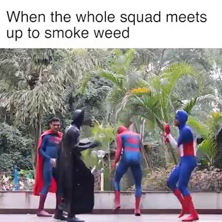 Superheroes Funny Dance
