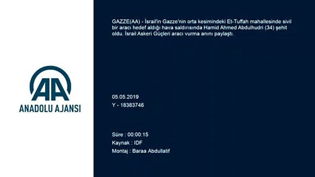 İsrail Gazze'de sivilleri taşıyan aracı hedef aldı: 1 şehit - GAZZE