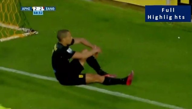3-2 Nicolas Diguiny Goal and AMAZING celebration - Aris 3-2 Xanthi - Full Replay - 05.05.2019