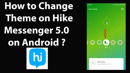 How to Change Theme on Hike Messenger 5.0 on Android?
