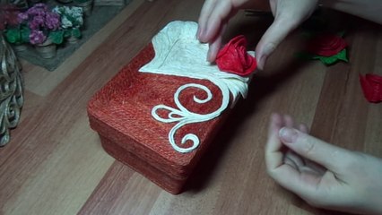 МК- Шкатулка Торт 2019 / The idea of Jute crafts "Eve"