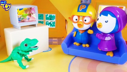 Baby Shark Family Melody Car Starting~! Pororo and Dino look for the block!   WeToy