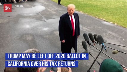 President Trump Is Battling Over His Taxes With California