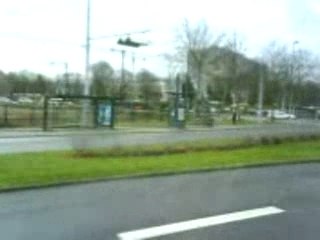 Tramway - A bord en mode routier (Brabois) puis guidé