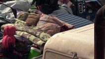 Esed rejiminin saldırıları nedeniyle göç eden aileler - İDLİB