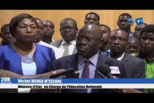 RTG/Rencontre entre le ministre de l’éducation nationale et le front social pour une sorti de crise