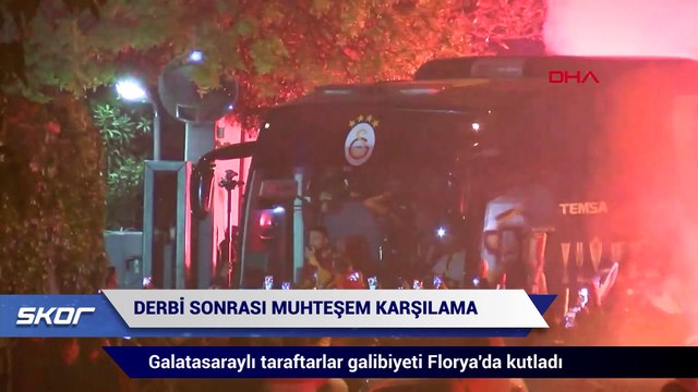 Galatasaylı taraftarlar futbolcuları böyle karşıladı