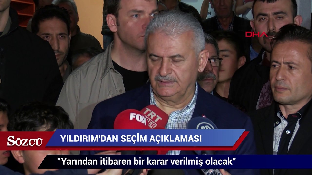 Yıldırım'dan  bir seçim açıklaması daha