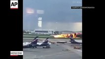 Russian  Sukhoi SSJ100 Bursts into Flames Uon Landing, Killing 41 Passengers