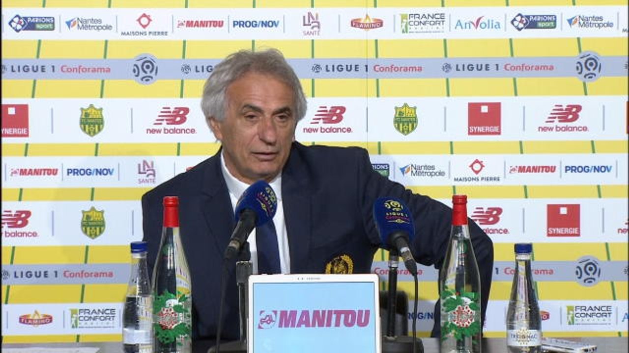 35e j. - Halilhodzic : "J'aimerais un jour que Nantes joue l'Europe"