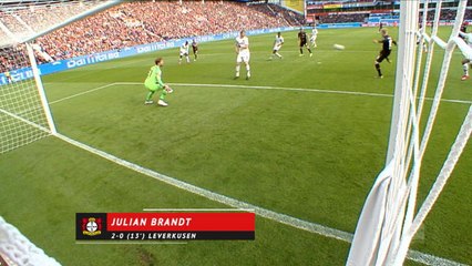 32e j. - Leverkusen met 6 buts en une mi-temps à Francfort