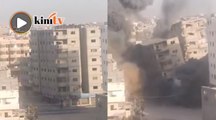 Bangunan hancur, regim Zionis terus bedil Gaza