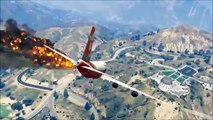 Giant Air Plane 'Emergency Landing' on Highway -- Two Engines Failed GTA5 -- ( G