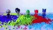 Learn Colors 5 Oddbods Pj Masks Balls Beads Bottles, Disney Cars and Pj Masks Painting