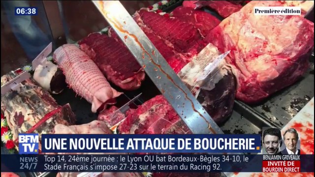 Ce boucher a été attaqué samedi à Paris par des militants vegans