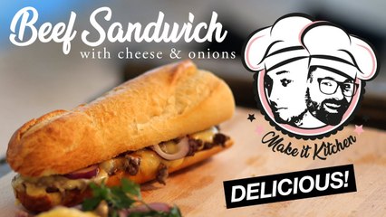 Cheesy beef sandwich - Easy Sandwich recipe