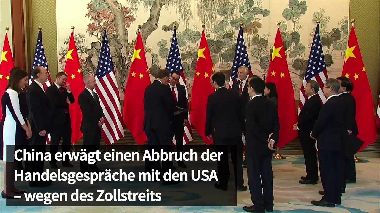 Zollstreit mit USA: China erwägt Abbruch der Handelsgespräche