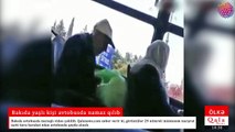 Bakıda avtobusda maraqlı video çəkilib