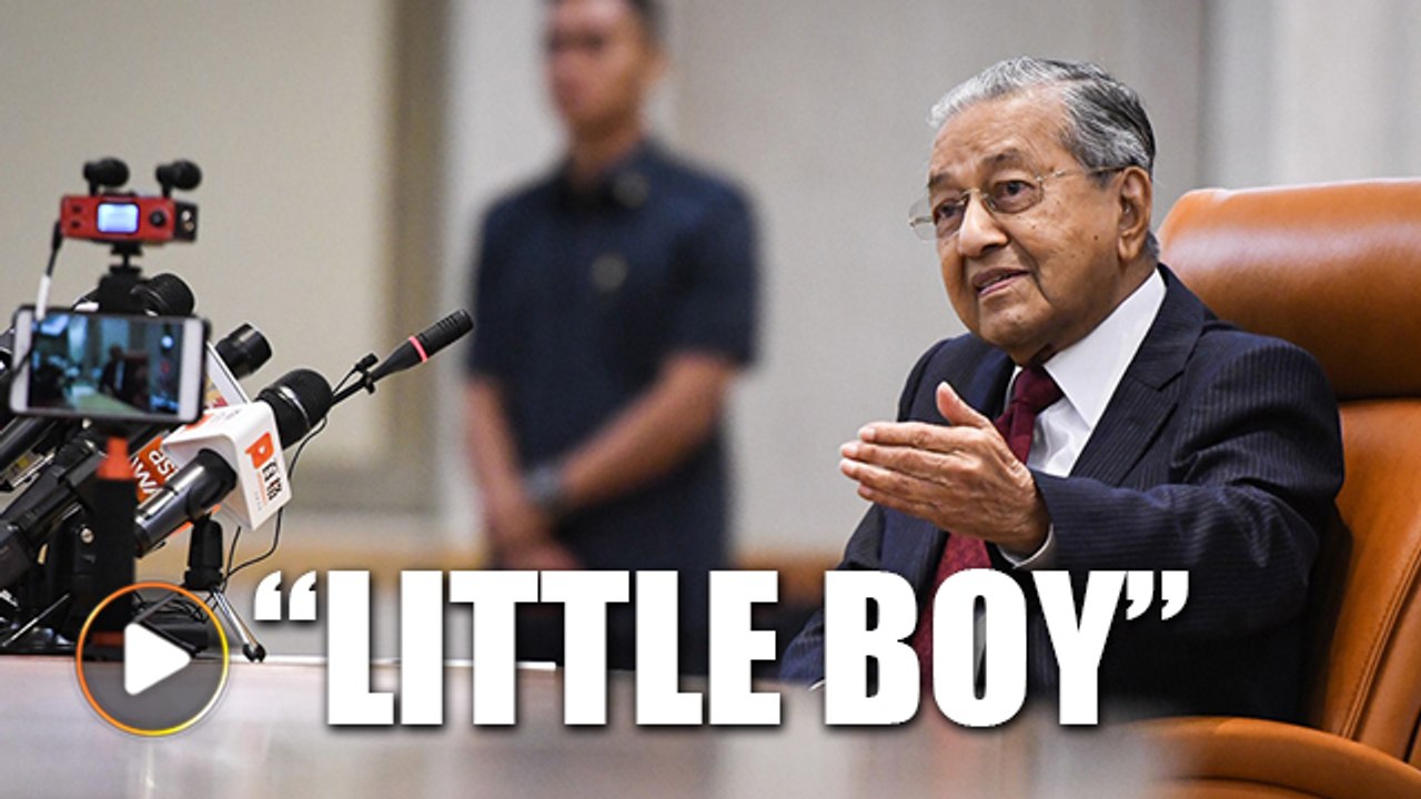Stop talking, 'stupid little boy' - Dr Mahathir tells TMJ