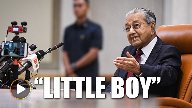 Stop talking, 'stupid little boy' - Dr Mahathir tells TMJ