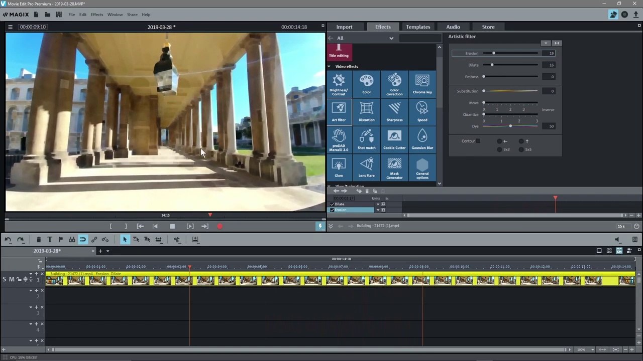 Magix Movie Edit Pro 2019 Tutorial - Water Colour Effect Tutorial