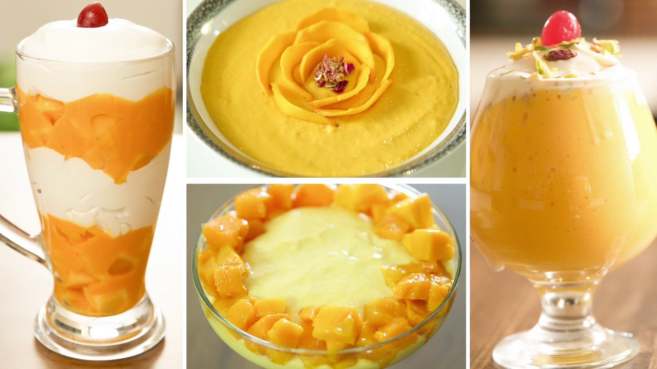 5 Easy Mango Recipes For Summer - Summer Special Mango Dessert Recipes - Refreshing Mango Drinks