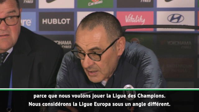 37e j. - Sarri : Nous méritons de gagner un titre cette saison