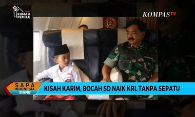 Kisah Karim, dari Naik KRL Sendiri Menuju Sekolah Hingga Diajak Terbang Panglima TNI