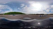 BMW M3 CS vs Audi RS4 DRAG RACE in 360 degree view - rotate your phone to look around!