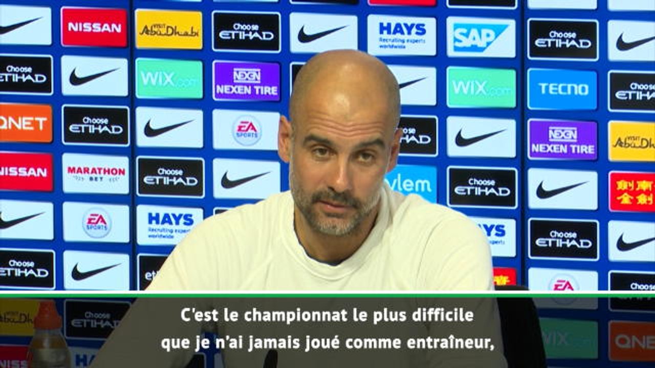 37e j. - Guardiola : "Le championnat le plus difficile que je n’ai jamais joué "