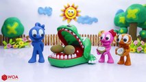 CLAY MIXER EXTREME CROCODILE DENTIST  Animation Cartoons Play Doh