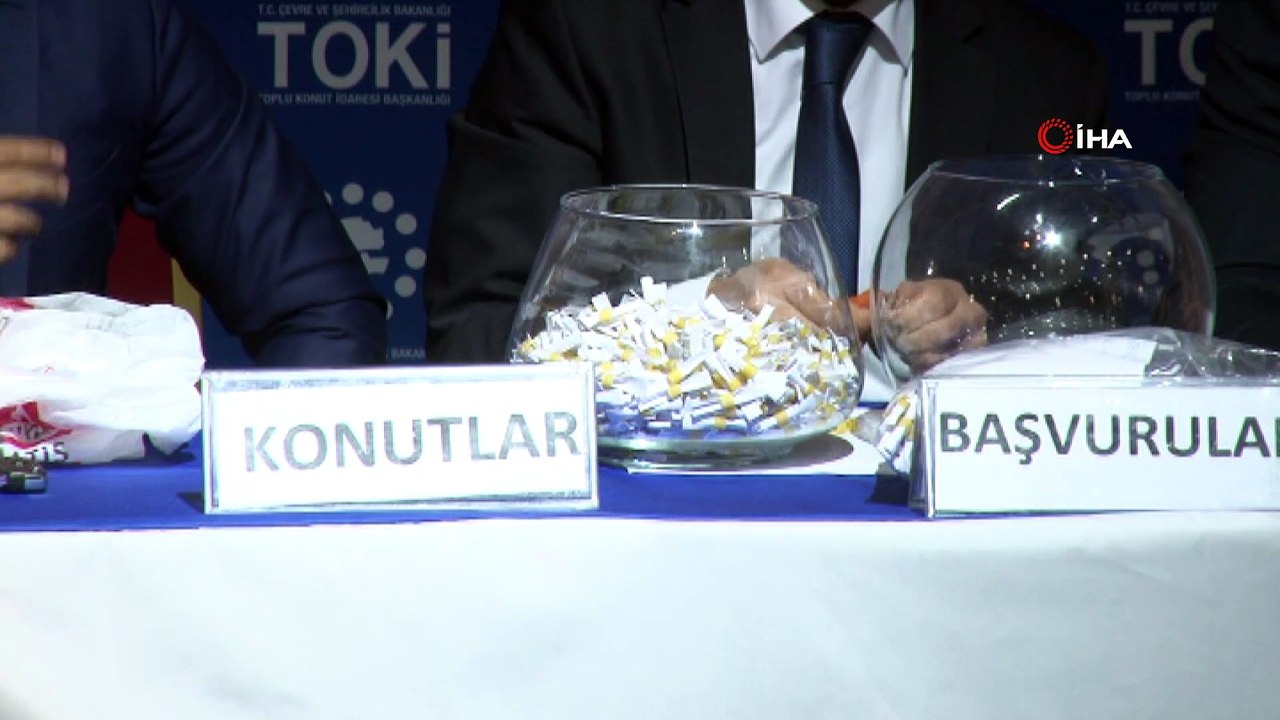 TOKİ konutlarının kura çekimi ile hak sahipleri belirlendi
