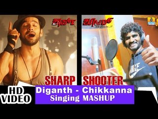 Sharp Shooter - Kannalle - Mashup Song Making | feat. Diganth, Chikkanna